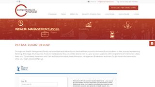 
                            2. Wealth Management Login | Comprehensive Financial