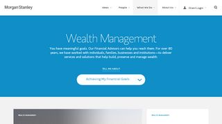 
                            2. Wealth Management | Morgan Stanley