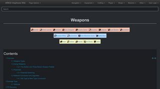 
                            6. Weapons - Arks-Visiphone