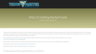 
                            4. Web 2.0 Getting Started Guide - Troopmaster - The Flagship of ...