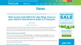 
                            8. Web Access Code (WAC) for slips filing. Yours or …