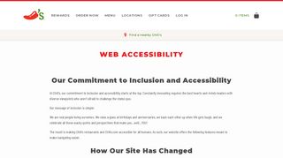 
                            3. Web Accessibility | Chili's Grill & Bar