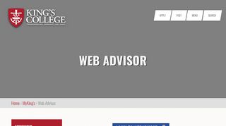 
                            9. Web Advisor | King's College