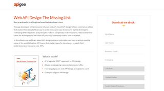 
                            9. Web API Design: The Missing Link Ebook | Apigee