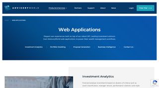 
                            2. Web Applications | AdvisoryWorld