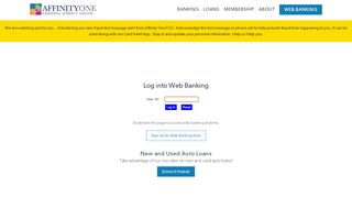 
                            5. Web Banking - Affinity One Federal Credit Union