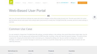 
                            1. Web-Based User Portal - Jive Communications