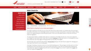 
                            5. Web Check-In - Air India