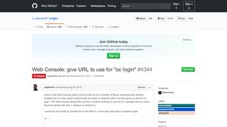 
                            3. Web Console: give URL to use for 