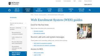 
                            1. Web Enrolment System (WES) guides - Enrolments