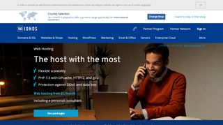 
                            2. Web Hosting for the UK starting from £1 per month | 1&1 IONOS