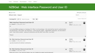 
                            1. Web Interface Password and User ID - NZBGet Forum
