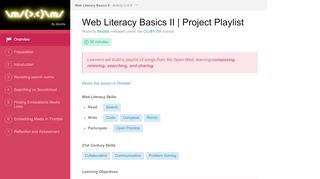 
                            9. Web Literacy Basics II | Project Playlist