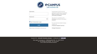 
                            2. Web Login Service - eCampus