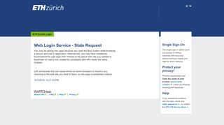 
                            3. Web Login Service - Stale Request - ETH Z