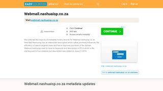 
                            5. Web Mail Nashuaisp (Webmail.nashuaisp.co.za) - Zimbra Web ...