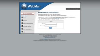 
                            5. Web Mail Server User Interface - Magic Mail Server: Login Page