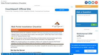 
                            9. Web Portal Installation Checklist | manualzz.com