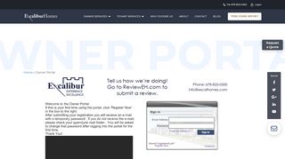 
                            10. Web Portal Login- Owner | Excalibur Homes