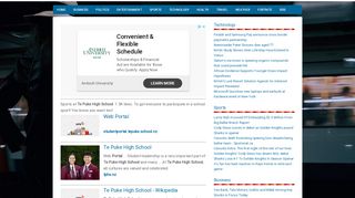 
                            5. Web Portal - Te Puke High School Kamar