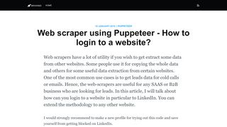 
                            4. Web scraper using Puppeteer - How to login to a website? - Browsee