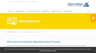 
                            4. Web Selfservice - AIDA ORGA