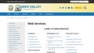 
                            1. Web Services - Pajaro Valley Unified School District