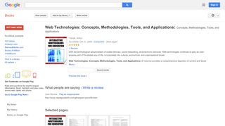 
                            3. Web Technologies: Concepts, Methodologies, Tools, and Applications: ...