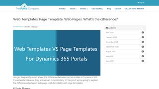 
                            9. Web Templates, Page Template, Web Pages. What's the difference ...