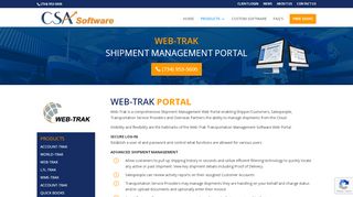 
                            5. WEB-TRAK | Cloud-Based Shipment Management Web Portal | CSA ...