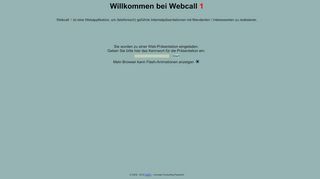 
                            5. webcall - Login-Seite