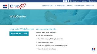 
                            4. Webcenter Payroll Software Login Page - CHASE Professionals