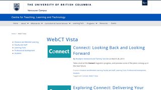 
                            4. WebCT Vista - UBC CTLT - The University of British Columbia