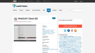 
                            3. WebDAV Client HD | webOS Nation