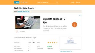 
                            7. Webfiler.jade-hs.de: Jade Hochschule - WebFiler - Login