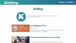 
                            4. Webinar: Getting Started with Student Blogging - Kidblog