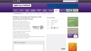 
                            5. Webinar: Growing new business with InfoTrack & Perfect Portal | Legal ...