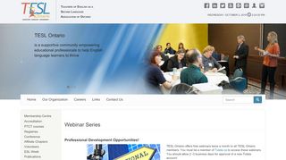 
                            7. Webinar Series | TESL Ontario