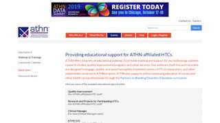 
                            6. Webinars & Training | ATHN