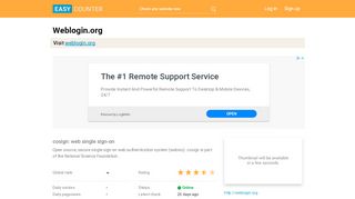 
                            8. Weblogin.org - cosign: web single sign-on