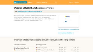 
                            3. Webmail-alfa3020.alfahosting-server.de server and hosting ...