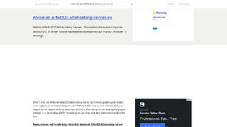 
                            1. Webmail-alfa3025.alfahosting-server.de Observe Webmail ...