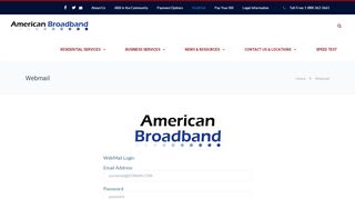 
                            6. Webmail | American Broadband Nebraska