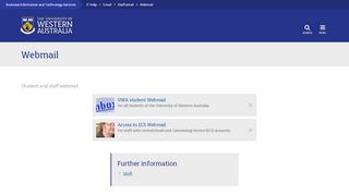 
                            8. Webmail : Business Information and ... - it.uwa.edu.au