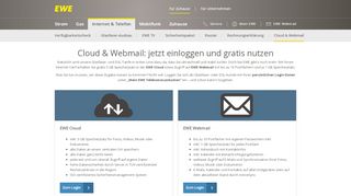 
                            6. Webmail & Cloud: im Internet-Tarif inklusive | EWE