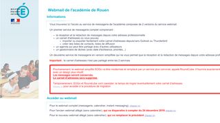 
                            5. Webmail de l'académie de Rouen