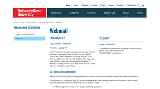 
                            7. Webmail - Delaware State University