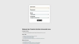 
                            5. WEBMAIL FSU JENA :: Log in