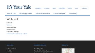 
                            3. Webmail | It's Your Yale