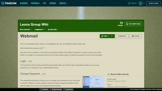 
                            6. Webmail | Leona Group Wiki | FANDOM powered by Wikia